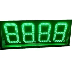 High quality digital 7 segment LED gas station number display screen board oil fuel price sign