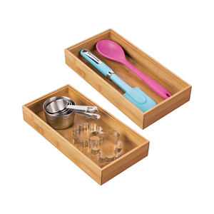 Bán buôn nhà bếp tre và ngăn kéo bằng gỗ hộp lưu trữ dao kéo - Product Image 2