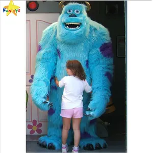 Funtoys CE Adult Monster Sully Mascot Costume Rental Halloween Props