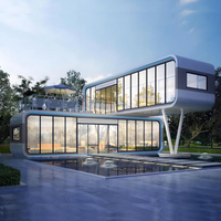 Maison Capsule Apple Préfabriquée Moderne et Mobile à Installation Rapide, 20 pieds, 40 pieds, pour Bureau, Hôtel, Appartement