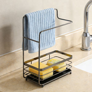 Égouttoir télescopique mural pour torchons et essuie-mains, doré, pour évier de <span class=keywords><strong>cuisine</strong></span> - Product Image 3