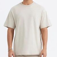T-shirt en coton 100 % tricoté surdimensionné de haute qualité pour hommes, grammage lourd, design vierge, impression personnalisée, vente en gros
