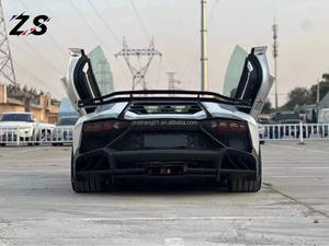Parachoques trasero de fibra de carbono seco estilo ZS M para <span class=keywords><strong>Lamborghini</strong></span> <span class=keywords><strong>Aventado</strong></span> LP700 LP720 LP750 kit de carrocería mejorado - Product Image 5