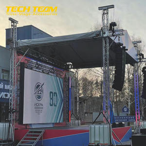 Système <span class=keywords><strong>de</strong></span> scène extérieur en treillis d'aluminium à toit en pente, treillis léger réglable pour événements et concerts - Product Image 5