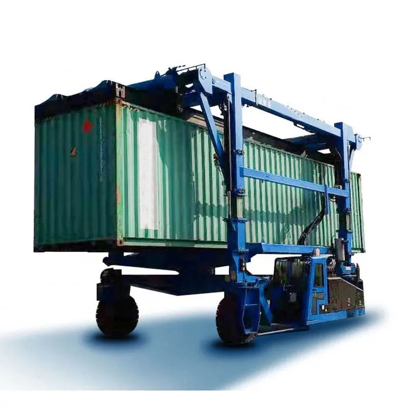 Slimme Container Straddle Carrier Mobiele Band Kraan Outdoor Container Portaal Band Kraan Portaal