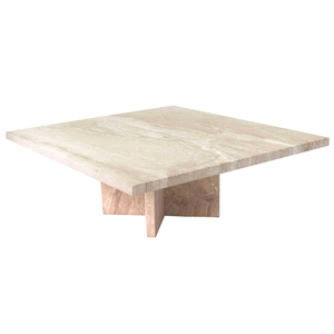 Muebles de mármol Natural y piedra, mesa moderna de lujo, mesa de centro nórdica de salón, travertina redonda - Product Image 3