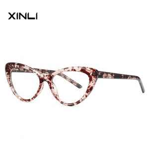 Lunettes de protection anti-lumière bleue XINLIModel 2020, dernières tendances, monture intégrale, style œil de chat, verres transparents pour femmes, livraison rapide - Product Image 2