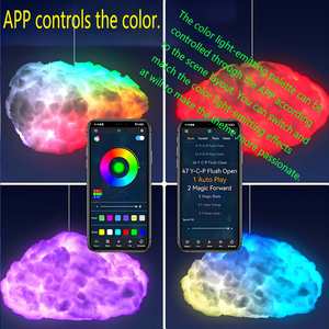 RGB Colorful LED Atmosphere Music Rhythm <b>Light</b> APP Control Decorative Cloud <b>Light</b> Celling <b>Light</b> - Product Image 4