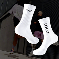 Chaussettes de sport pour hommes de Compression en bambou de concepteur personnalisé de haute qualité OEM Crew cheville coton pour l'automne cyclisme manchette de course
