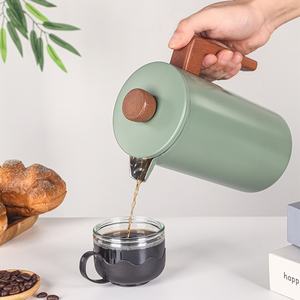 <span class=keywords><strong>Filtre</strong></span> en acier inoxydable 304 : Mousseur à lait manuel pour usage domestique, presse française, infuseur à thé et cafetière à piston. - Product Image 2