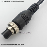 Câble de commande à ressort GX12, prise aviation, 24AWG, résistant au froid, 12-24V, usage domestique et industriel, diamètre 0,2 mm, sans connecteur