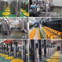 Machine d'emballage de palettes électrique entièrement automatique avec pré-étirement de film pour la logistique d'entrepôt et l'emballage de marchandises