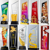 Trofeo de Cristal Personalizado, Premio Deportivo de Cristal para Ceremonias de Competición, Reconocimiento Corporativo