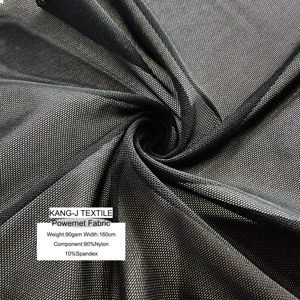 Tela de Malla Elástica Tejida, 90% Nailon, 10% Elastano, 90gsm, 160cm, Transpirable, para Lencería, Prendas Moldeadoras, Vestidos de Baile - Product Image 1
