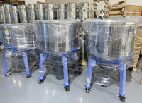 Mélangeur vertical automatique en acier inoxydable de 100 kg pour le mélange de granulés plastiques et de résine