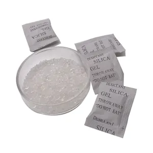 Sacchetto di perline di Gel di silice bianco essiccante in Gel di silice