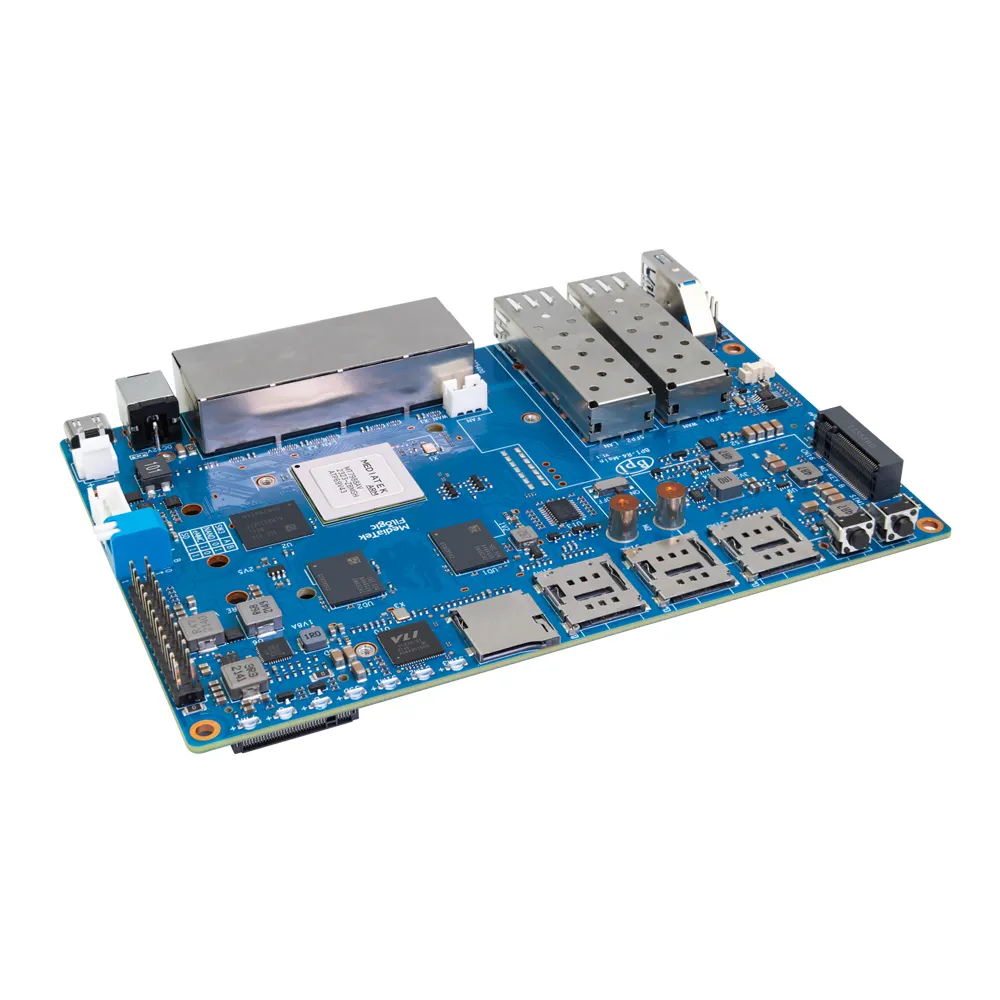 MTK MT7988PCBボードPCBA Banana PI BPI R4Linux開発ボードクアッドコアCPUを備えたOpenwrtルーターボード