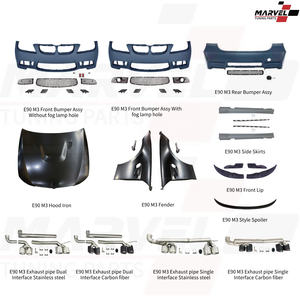 Guardabarros estilo M3 al por mayor con luz LED para BMW E90 E90 LCI 2006-2011 de carrocería ancha con señal de giro LED y marcador lateral, guardabarros ancho - Product Image 6