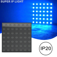 Matrice lumineuse dorée 7x7, 441 LED RGB + 49 LED dorées, contrôle DMX512 par pixel pour scène DJ