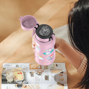 Eco-friendly Custom 350ml New Design Style Insulated Stainless Steel Water <b>Bottle</b> With Straw - Product Image 4