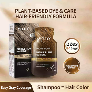 VOJO Tinta per Capelli Naturale <span class=keywords><strong>Senza</strong></span> <span class=keywords><strong>Ammoniaca</strong></span> 30ml*10 Colorazione Rapida in 10 Minuti Uniforme Arricchita con Copertura Totale dei Capelli Grigi - Product Image 2