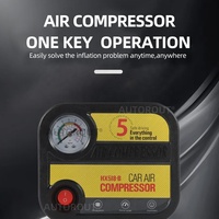 Mini gonfleur de pneu 12v Portable Mini compresseur d'air de voiture de pompe à air facile à ranger pour voiture