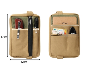 Nouvelle pochette <span class=keywords><strong>de</strong></span> <span class=keywords><strong>rangement</strong></span> EDC transfrontalière multifonctionnelle tactique en tissu zippé, porte-monnaie portable, porte-cartes, outil EDC extérieur - Product Image 6