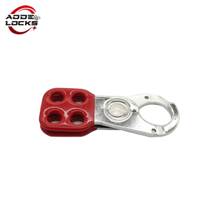 Rouge Lockout Hasp avec Poignée Recouverte De Plastique 4 Trous - Product Image 1