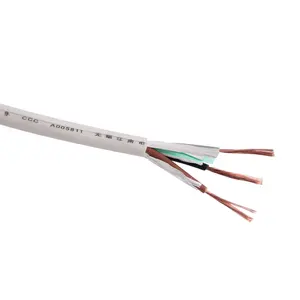 Câble revêtu de PVC, cordon Flexible à trois cœurs, 3x1.5mm, fil de contrôle de Signal, IEC RVV, 3x2.5mm