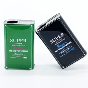 Latas Metálicas Cuadradas/Rectangulares de Hojalata de 0.28mm de Espesor, Envases Vacíos de 1L para Aceite de Motor con Superficie Lacada y Logotipo Personalizado - Product Image 1