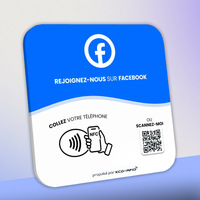 Autocollants de table RFID NFC en acrylique/plexiglas 213/215/216 pour restaurants, avec fonction Tap & Review, fréquence 13,56 MHz, mini-étiquette NFC Google