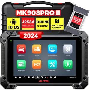 Autel MaxiSys Pro MK908P ll Elite 908 J2534 Scanner de diagnostic de programmation OBD2 en ligne Voitures Garantie 1 an Analyseur de tension 12V