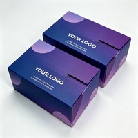 Caja de Embalaje Corrugada para Ropa, Caja de Envío Autosellable Personalizada, Caja con Cierre para Zapatos
