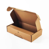 Boîtes d'expédition en carton ondulé pliables personnalisées en gros pour vêtements, boîtes d'emballage pour colis postaux