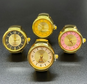 <span class=keywords><strong>Montre</strong></span> à doigt de luxe pour homme, plaquée or, en acier inoxydable, quartz analogique, étanche, mini-<span class=keywords><strong>montre</strong></span>, cadeau de luxe - Product Image 1