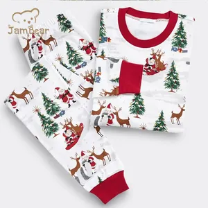 Peuter Kerst Pyjama Kinderen Kerst Pyjama Biologische Katoenen Baby Nachtkleding Baby Lounge Set Kids Jammies Kerst Pjs