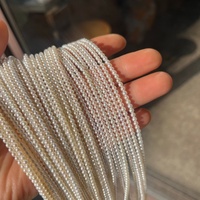 Perles d'eau douce rondes naturelles blanches 2,5-3 mm de qualité AAA, fil de perles à haute brillance pour la création de bijoux fins