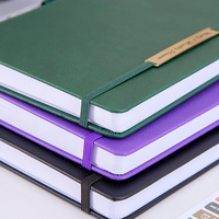 Cahiers en cuir A4 A5 d'affaires promotionnels Logo personnalisé imprimé PU planificateur Journal cadeaux en relief