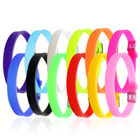 Bracelet multicolore réglable en Silicone écologique de 8mm, bricolage, lettres, bijoux, petits accessoires de Bracelet