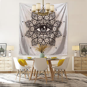 Third Eye Mysterious Hamsa Hand Wandteppiche Wand dekoration Spirituelles <span class=keywords><strong>Tarot</strong></span> Blue Evil Eye Tapisserie - Product Image 4