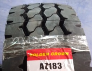 ยางรถบรรทุกหนัก GOLDEN CROWN รุ่น 12R22.5 AZ188 AZ183 แบบไบแอสใหม่สำหรับใช้งาน - Product Image 2