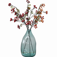 Kunstbloemenbos groothandel plastic Amerikaanse stijl huisdecoratie Kerst geluk fruit arrangementen rode bessen fruit