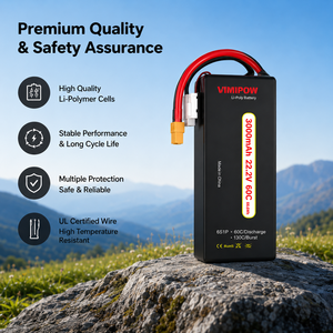 Batterie au lithium-ion solide à haute densité énergétique 6S 3000 mAh personnalisable en usine pour drones FPV UAV - Product Image 6