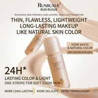 Fond de Teint Liquide Couvrant SPF Éclatant et Imperméable, Hydratant Teinté, Hydratant Préparateur de Teint, Poudre Fixatrice Matifiante, Crème BB