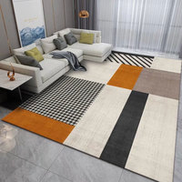 Tapis de sol moderne et élégant pour chambre d'hôtel et salon, grand format