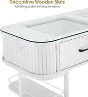 Table de manucure en bois moderne minimaliste de haute qualité, résistante à l'acétone, super durable, garantie 1 an, usage commercial