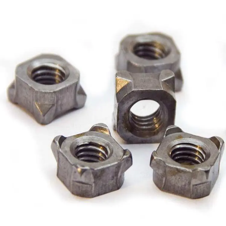 China Supplier Customized Non-standard Fastener Oem Odm M5 M8 Aluminum Stainless Steel Square Weld Nut