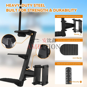 درجات قوارب AMBITION شديدة التحمل غير قابلة للانزلاق مع درابزين طويل، عالمية الاستخدام (3 درجات) - Product Image 5