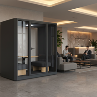 Cabina Acústica Portátil Moderna de Alta Calidad, Insonorizada, para Reuniones, OEM ODM, Ignífuga, para Oficina, Hospital, Estudio