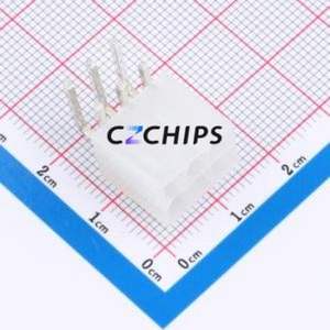 HX-5569-2x3AW Wire-to-Board Pin Header Bent Lead Through Hole,P=4.2mm Connector 2x3P 4.2mm Right Angle Insert Mini-Fit (MX 4.2) - Product Image 1